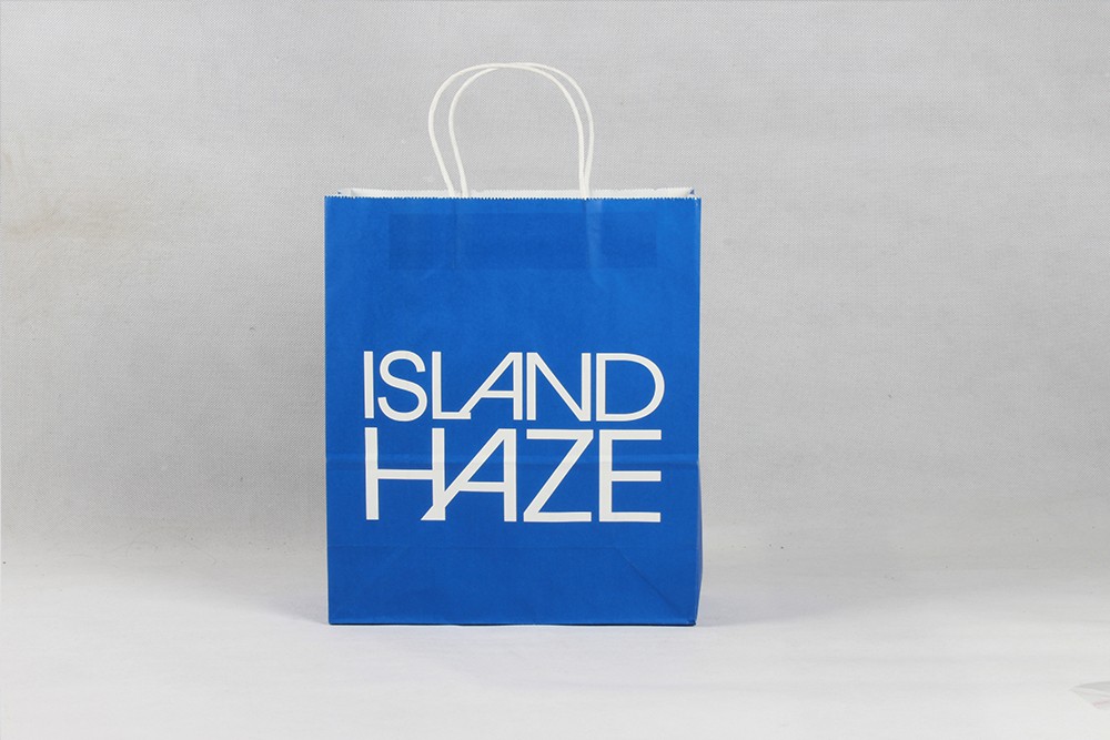 ISLANDHAZE時尚簡約型服裝牛皮紙袋定制