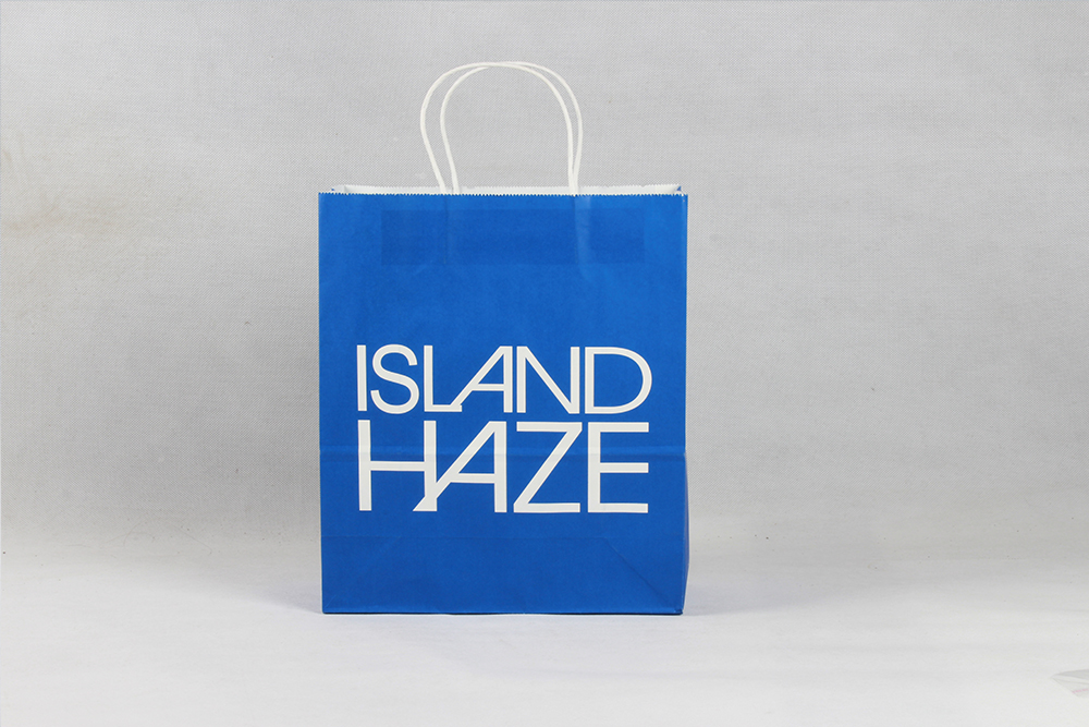 ISLANDHAZE時(shí)尚簡約型服裝牛皮紙袋定制