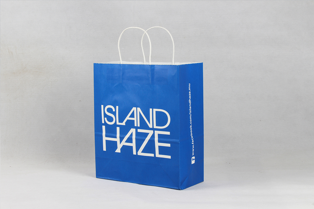 ISLANDHAZE時(shí)尚簡約型服裝牛皮紙袋定制