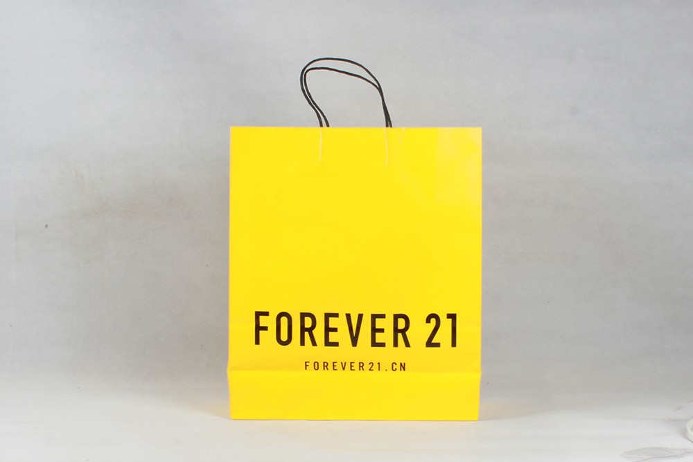 FOREVER21精美服裝牛皮紙袋定制